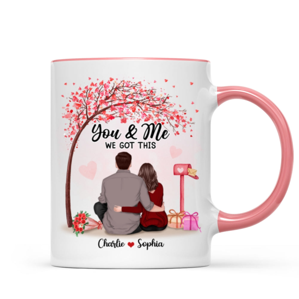 You & Me We Got This Couple Back View Under Tree Personalized Mug