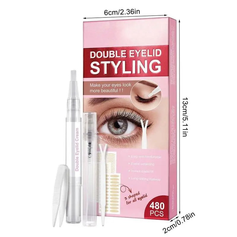 Invisible Waterproof Double Eyelid Tape - 480Pcs