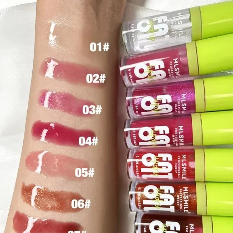 8 Colors Lip Gloss Set - Shiny Surface