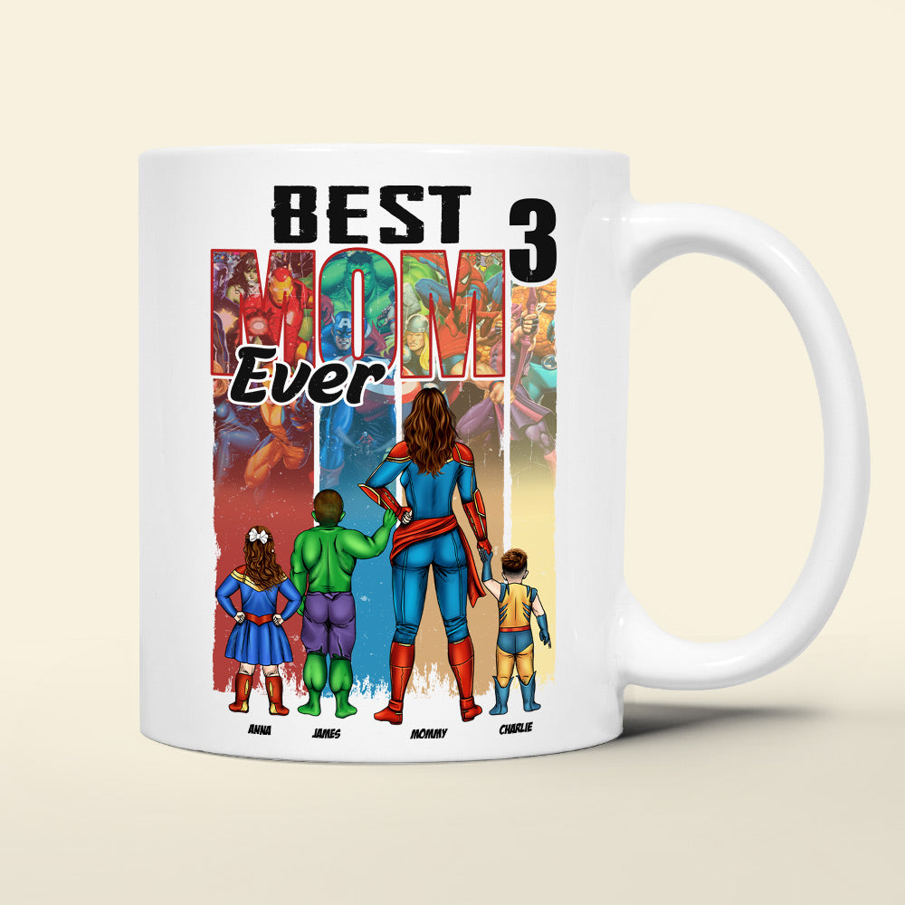 Personalized Gifts For Super Mom Coffee Mug Best Mom Ever 04OHTI190325PA