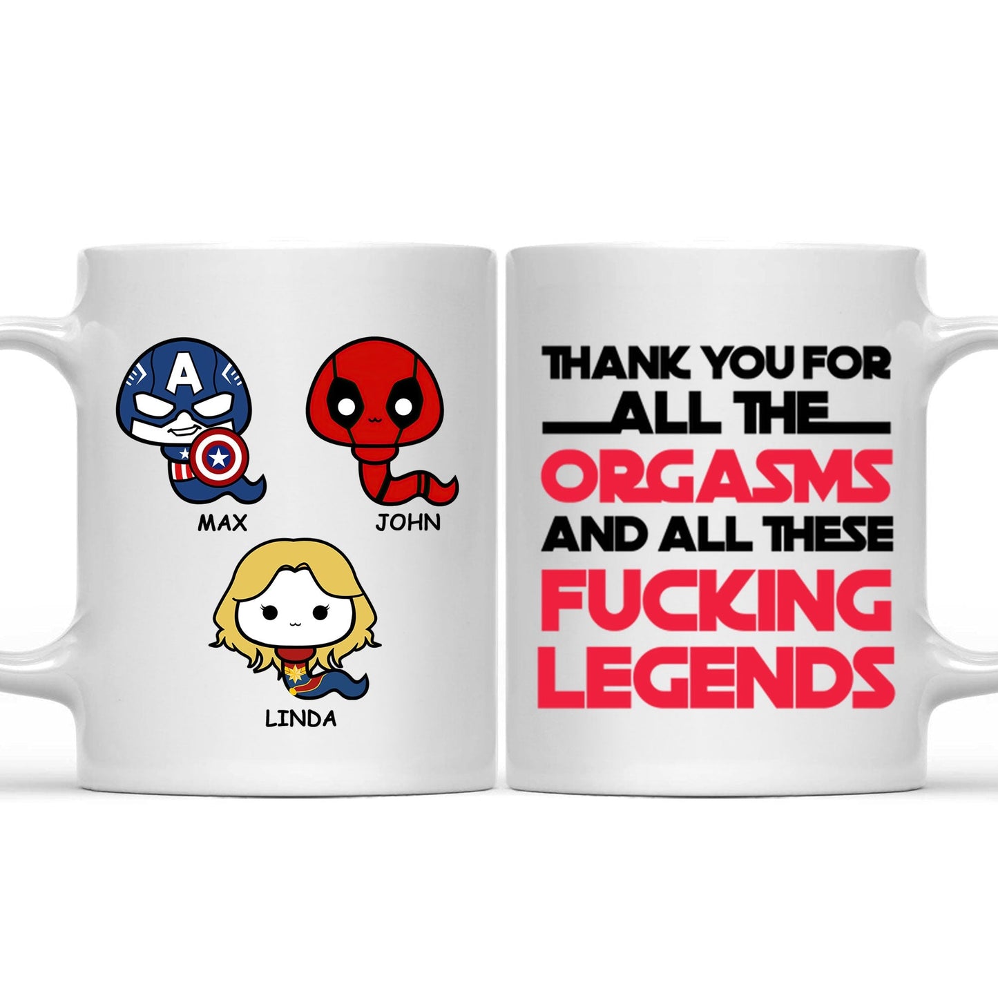 Thank You For All The Orgasms - Gift For Couple - Personalized Ceramic Mug - CL01 NH96