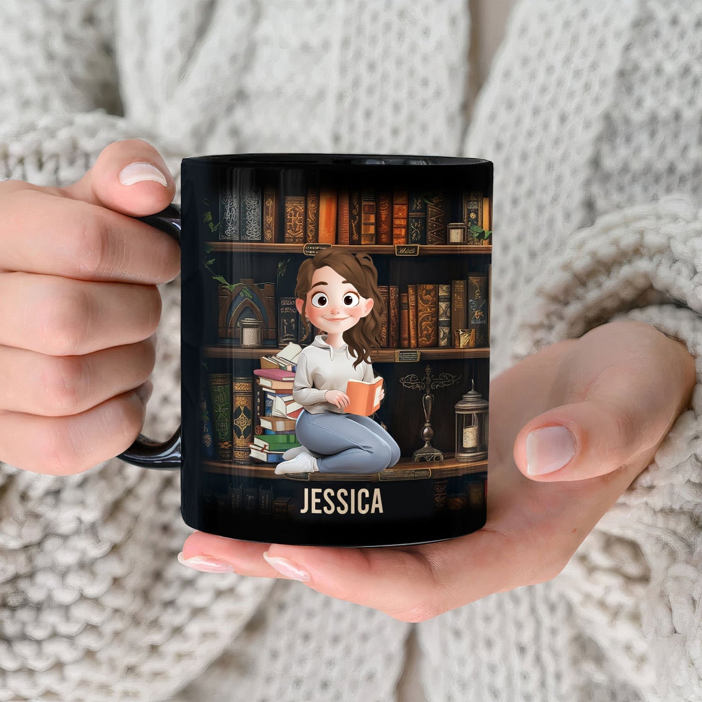 Just A Girl Who Loves Books - Personalized Mug | CLB1