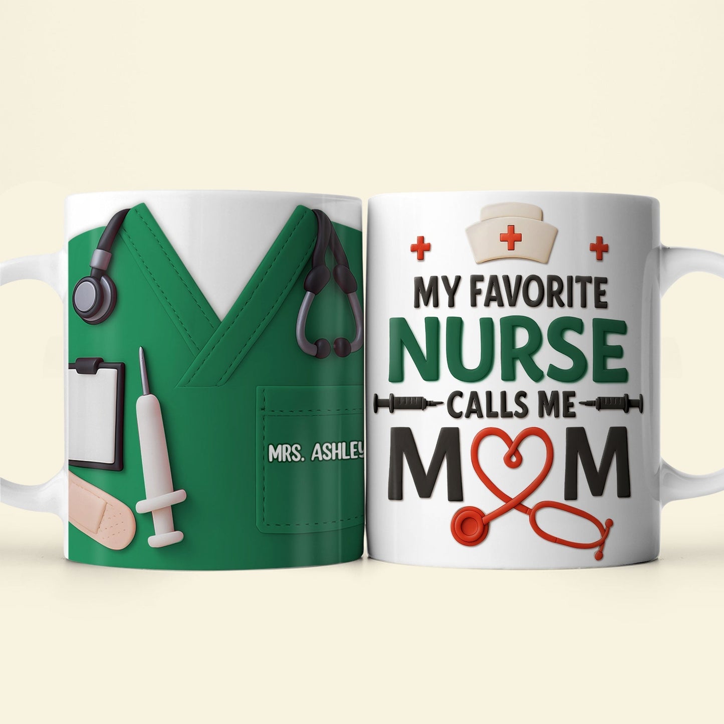Personalized Gifts For Nurse Mom Mug Calls Me Nurse Mom 03OHTI040425