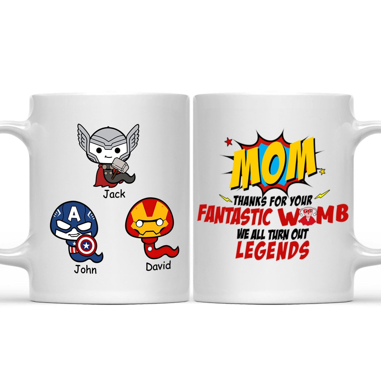 Thank You Mom For Your Fantastic Womd - Gift For Mom - Personalized Ceramic Mug - cl01 NA94