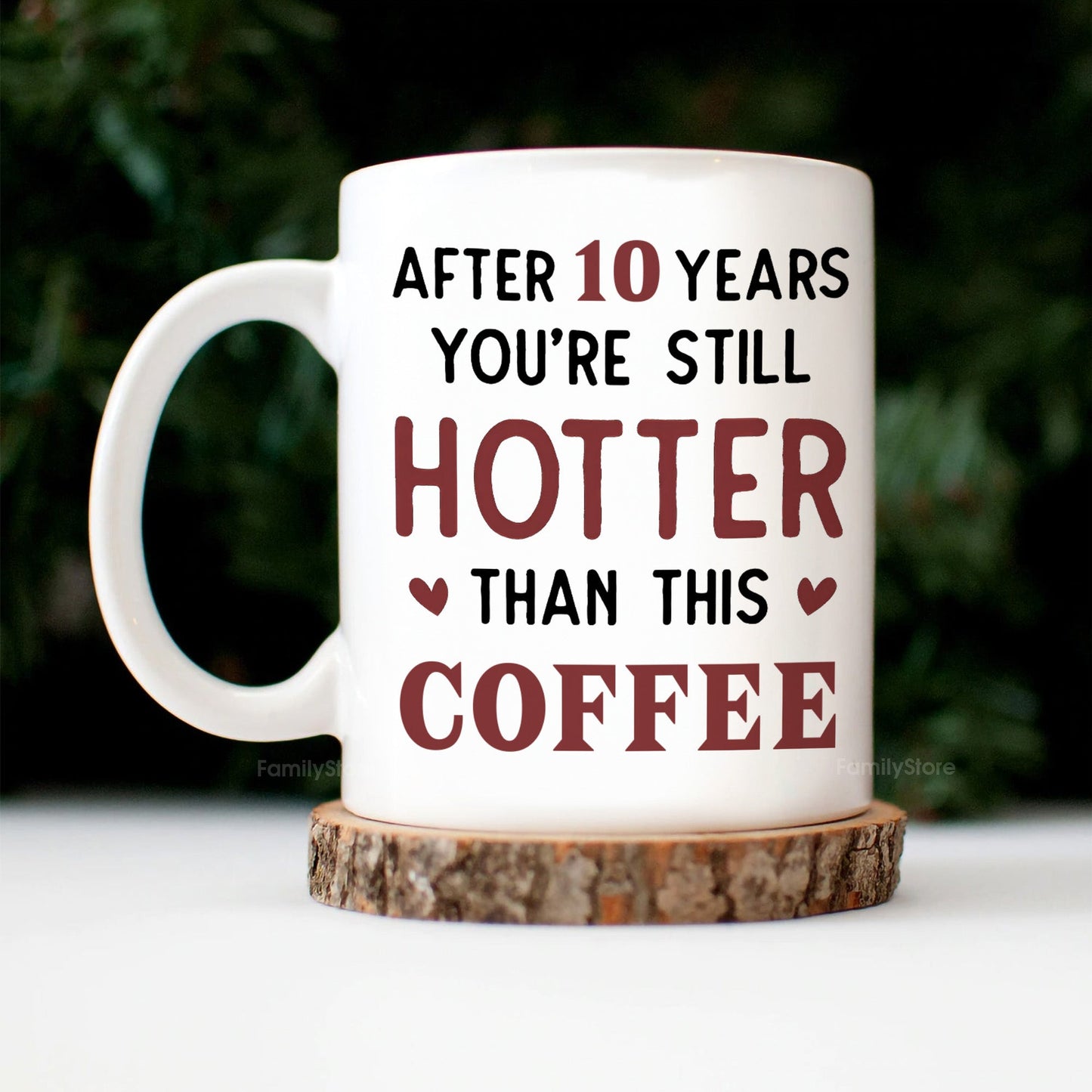 You And Me After 20 Years You're Still Hotter Than This Coffee - Personalized Ceramic Mug - Gift For Couple, Husband Wife - CL28 NH96