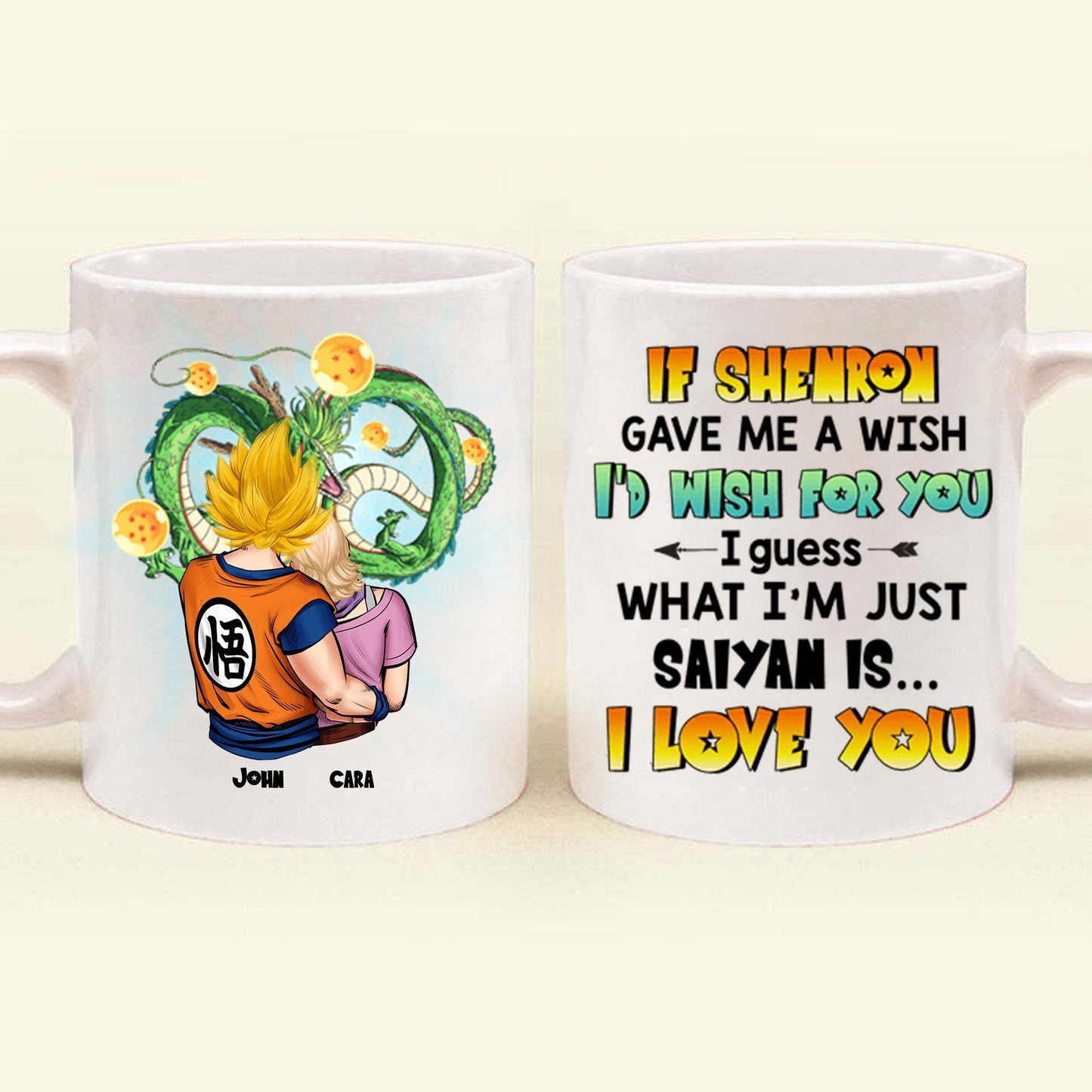 Dragon Ball What Im Just Saiyan I Love You - Gift For Couple - Personalized Ceramic Mug - CL18 NH96