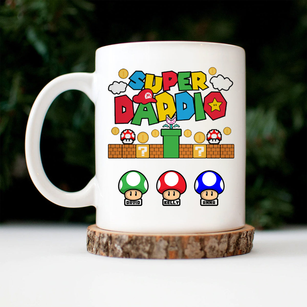 Funny Super Daddio Gift For Father's Day Personalized Ceramic Mug