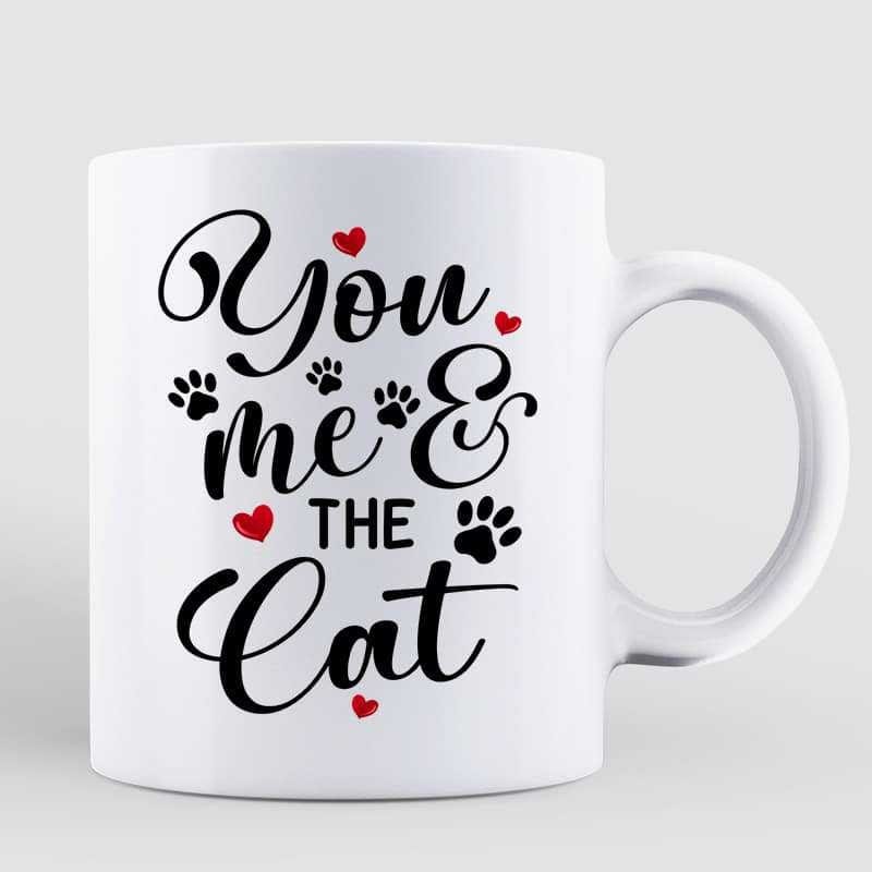 Couple And Cats Gift For Him For Her Personalized Mug