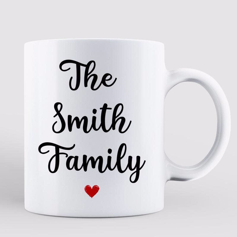 Doll Family Couple Husband Wife Kids Dog Cat Personalized Mug