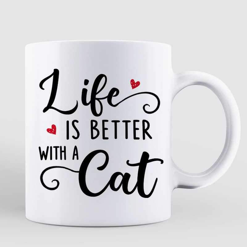 Doll Girl And Cats Under Tree Fall Season Personalized Mug
