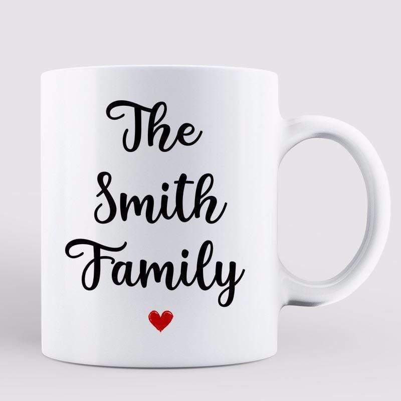 Family Couple Husband Wife Kids Dog Cat Personalized Mug