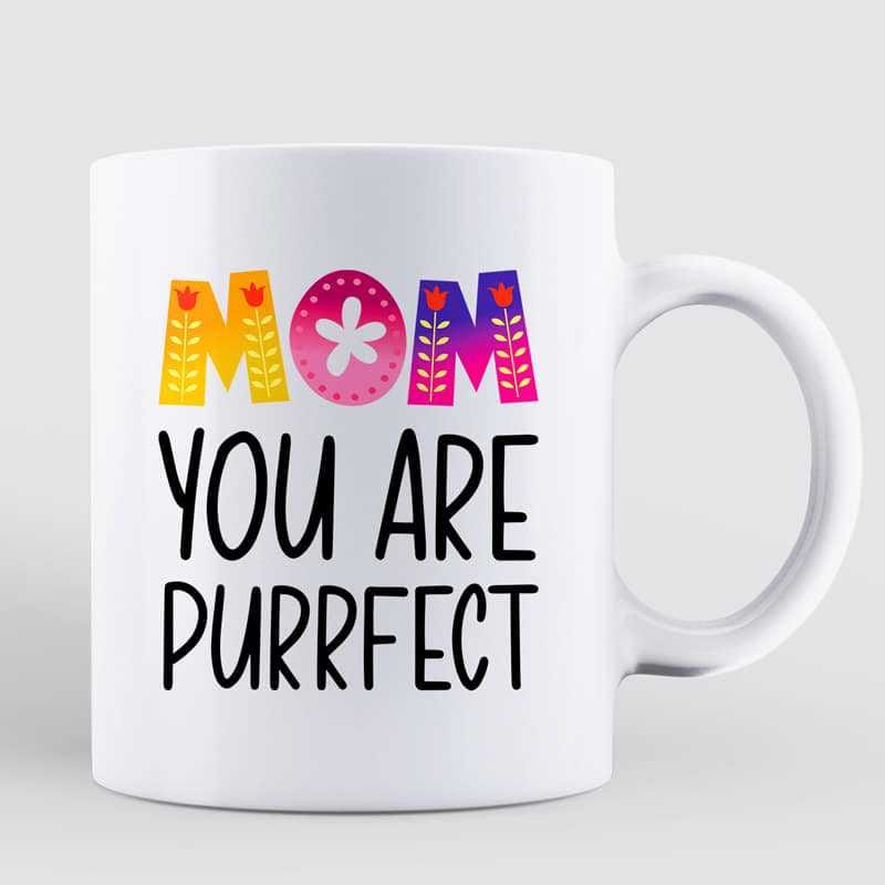 Purrfect Cat Mom Mother's Day Gift Personalized Mug