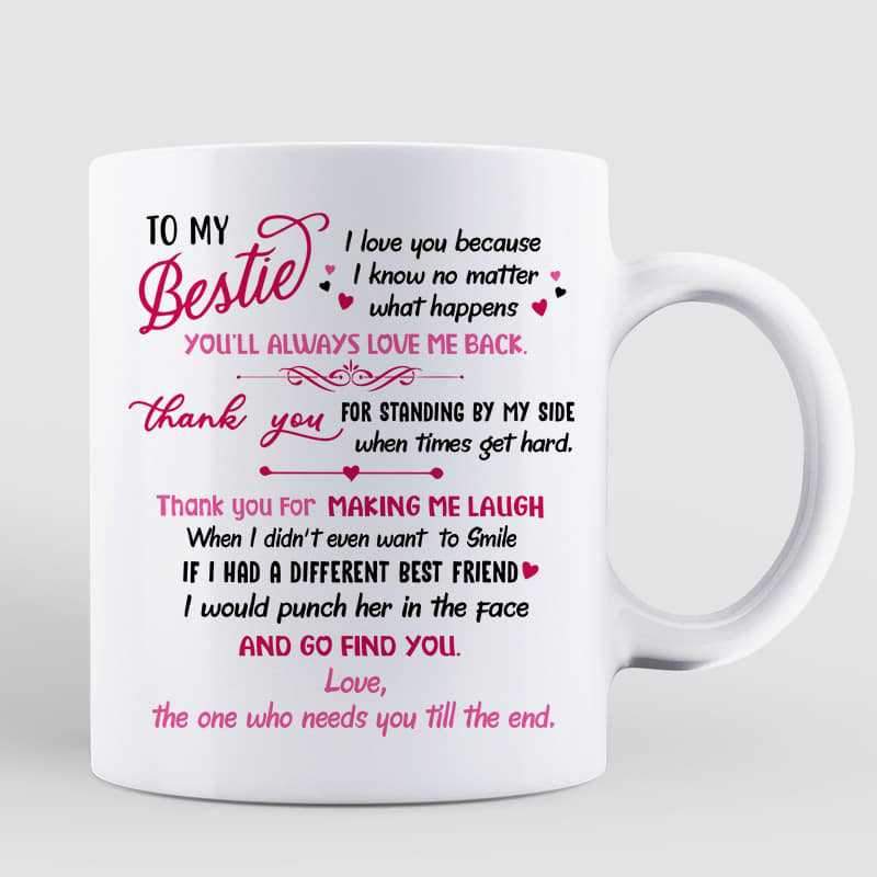 To My Selfie Bestie Personalized Mug
