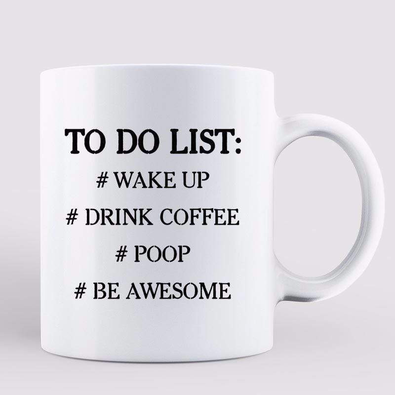 Funny Dad Grandpa Uncle To Do List Cartoon Man Personalized Coffee Mug