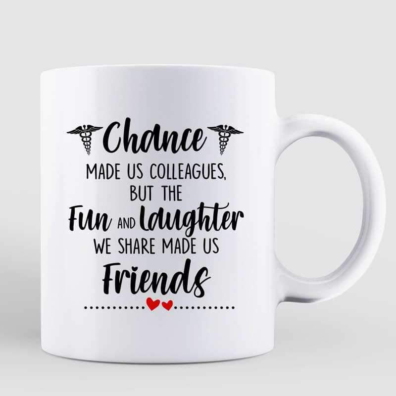Healthcare Worker Best Friends Personalized Mug