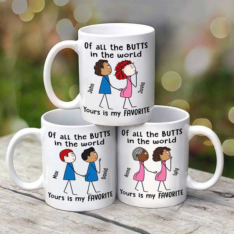 My Favorite Butt Stick Couple Personalized Mug