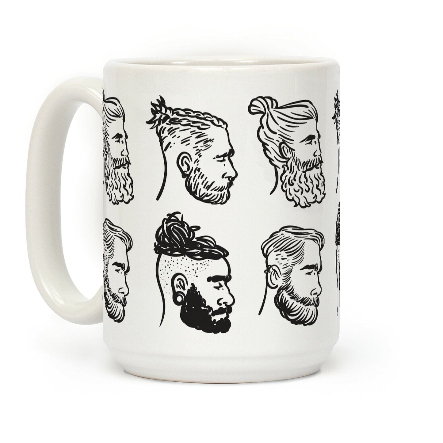 Beards, Braids and Man Buns Coffee Mug