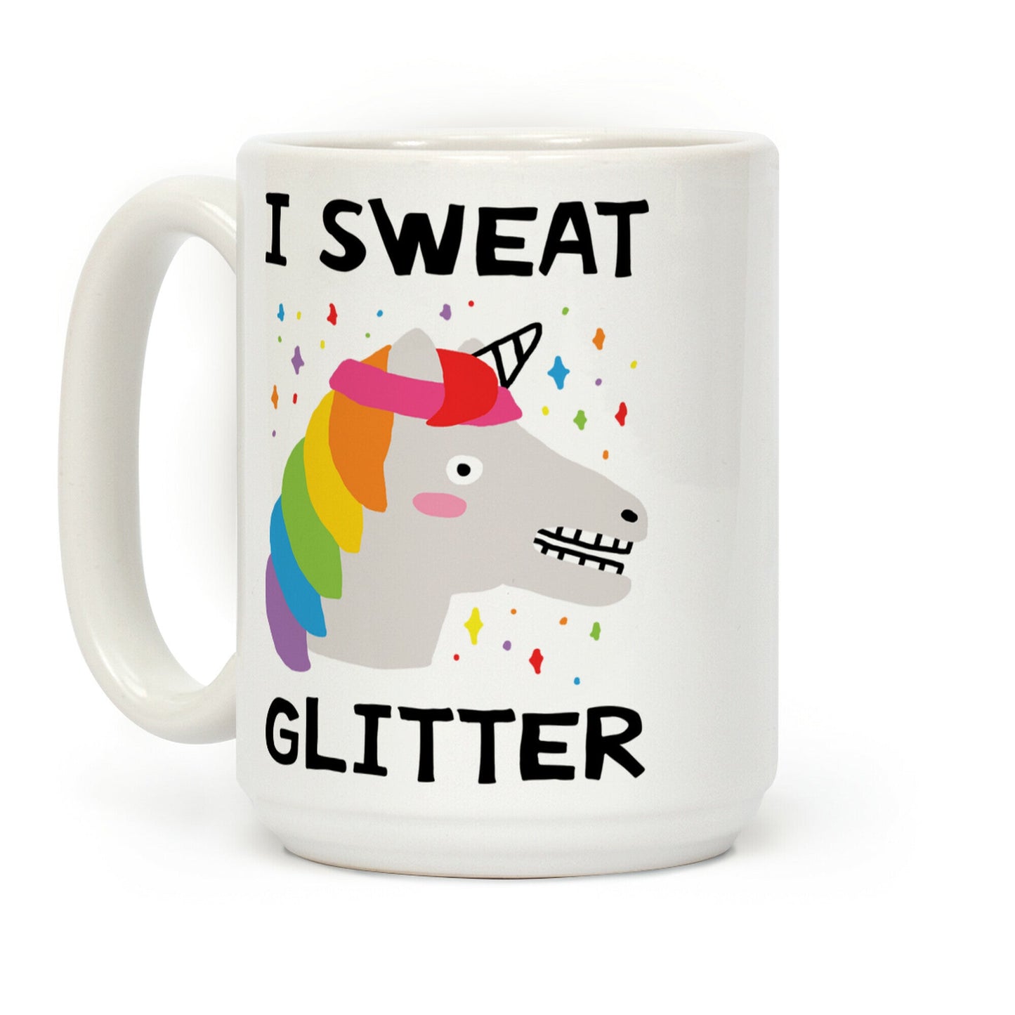 I Sweat Glitter Unicorn Coffee Mug