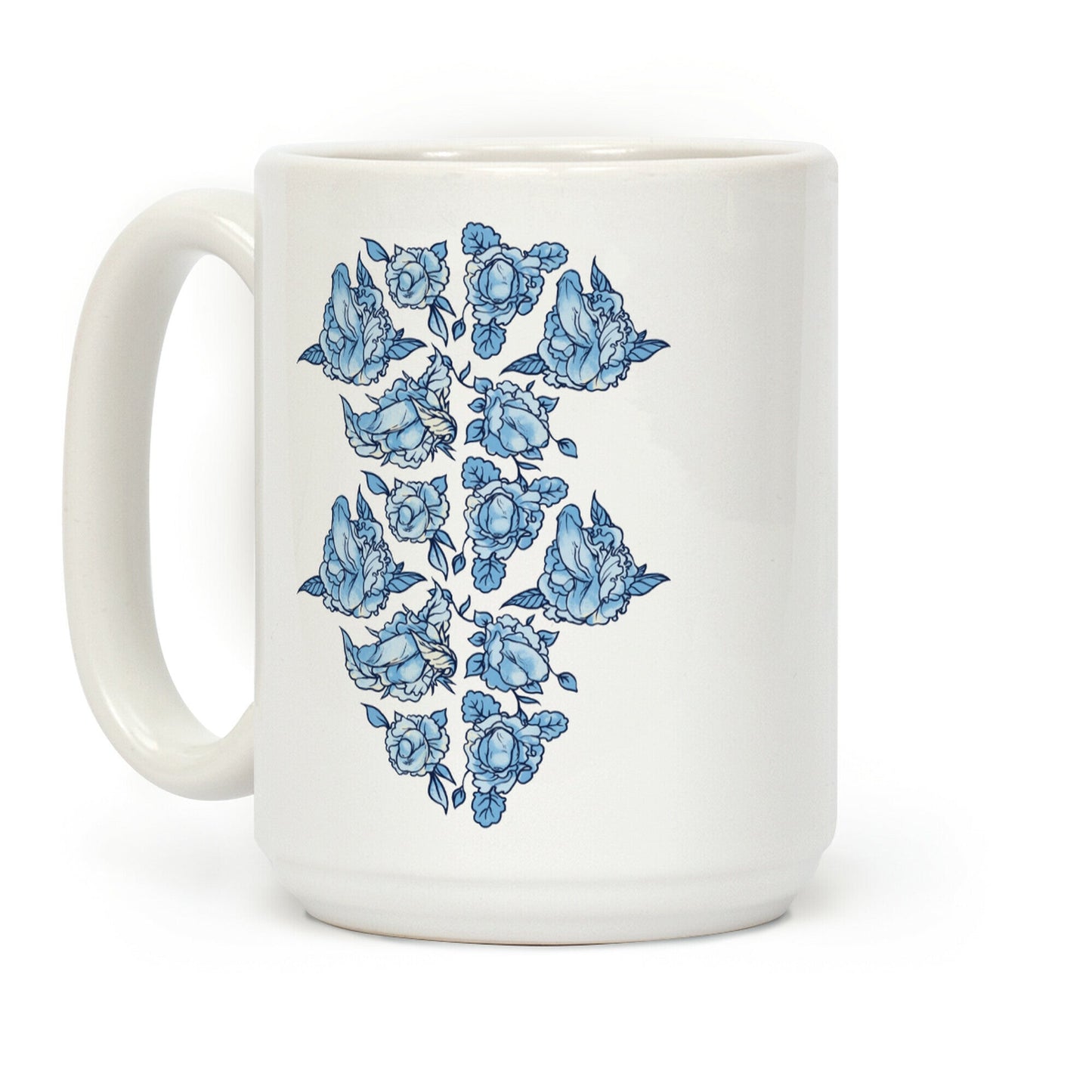 Floral Penis Collage Coffee Mug