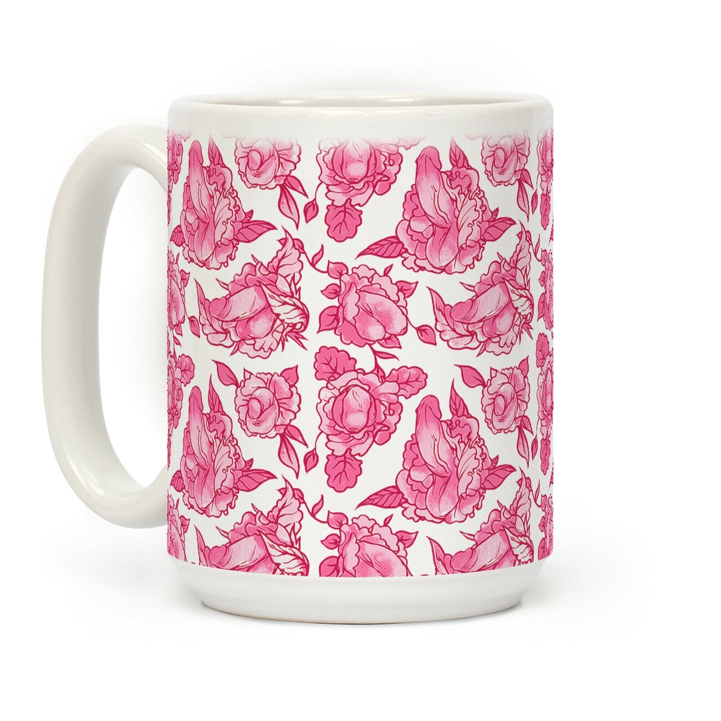 Floral Penis Mug Coffee Mug