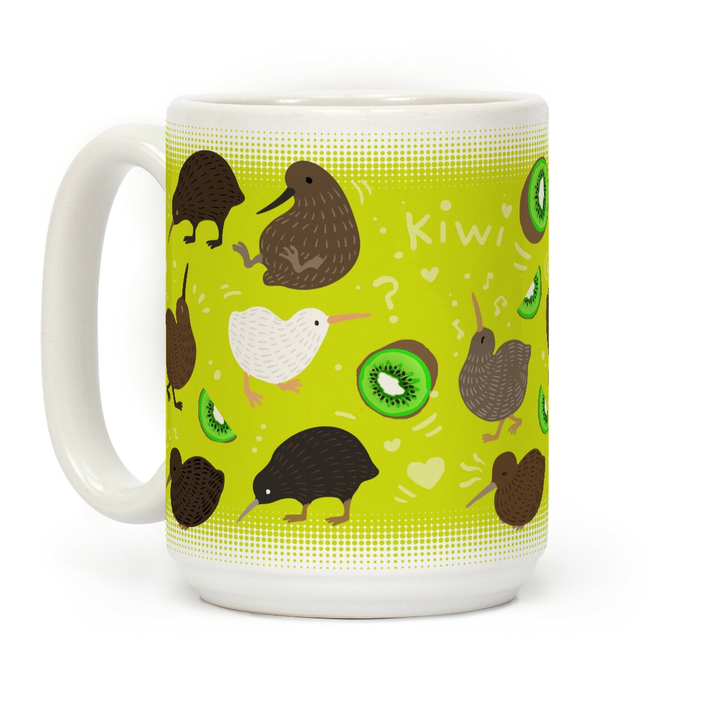 Kiwi Bird Pattern Coffee Mug