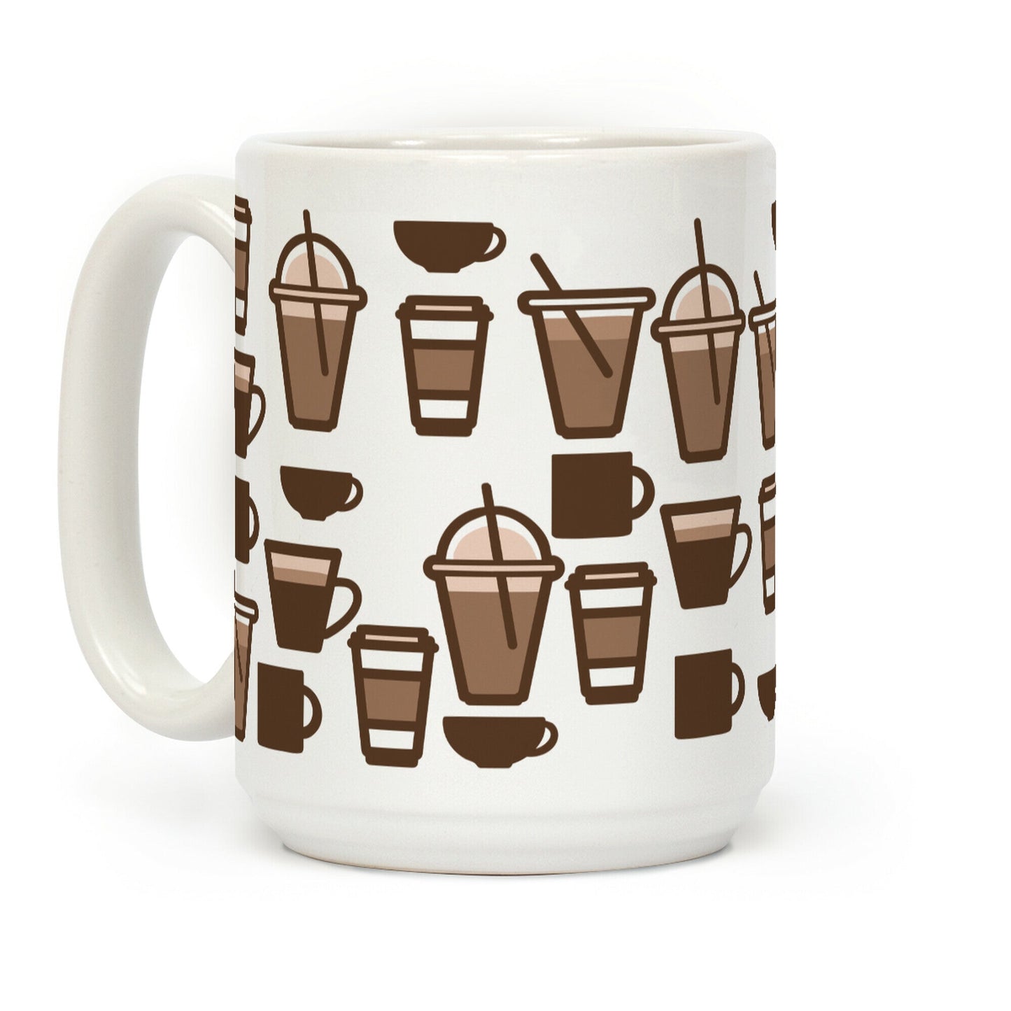 Cute Coffee Pattern Coffee Mug
