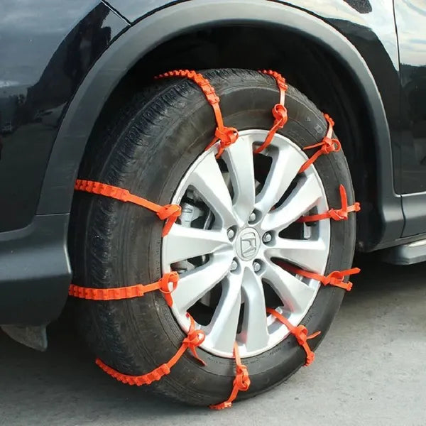 Universal Snow Chains For Car Tires - Anti-Slip And Multi-Purpose