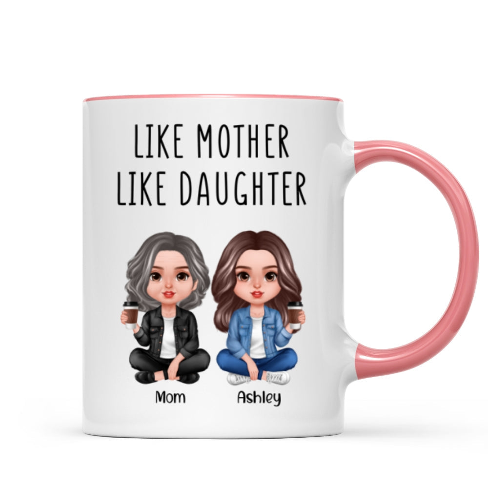 Like Mother Like Daughter Realistic Doll Personalized Mug