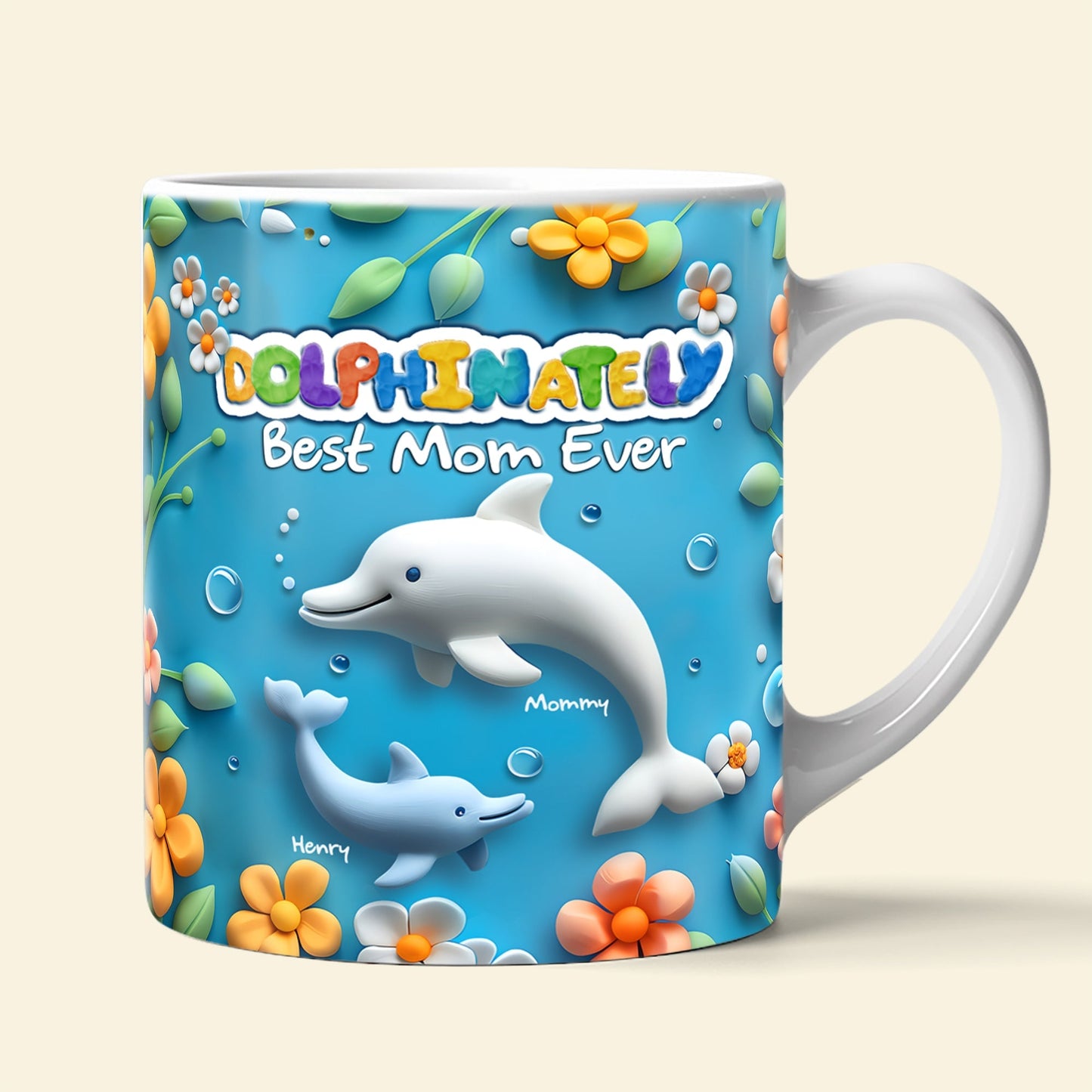 Best Dolphin Mom Coffee Mug - Personalized Gifts For Mother 03QHLU080425