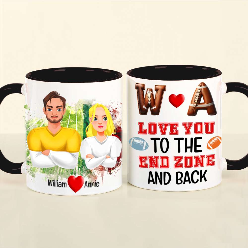 Personalized Gifts For Couple Love Football Sport Accent Mug 04XQLU221024