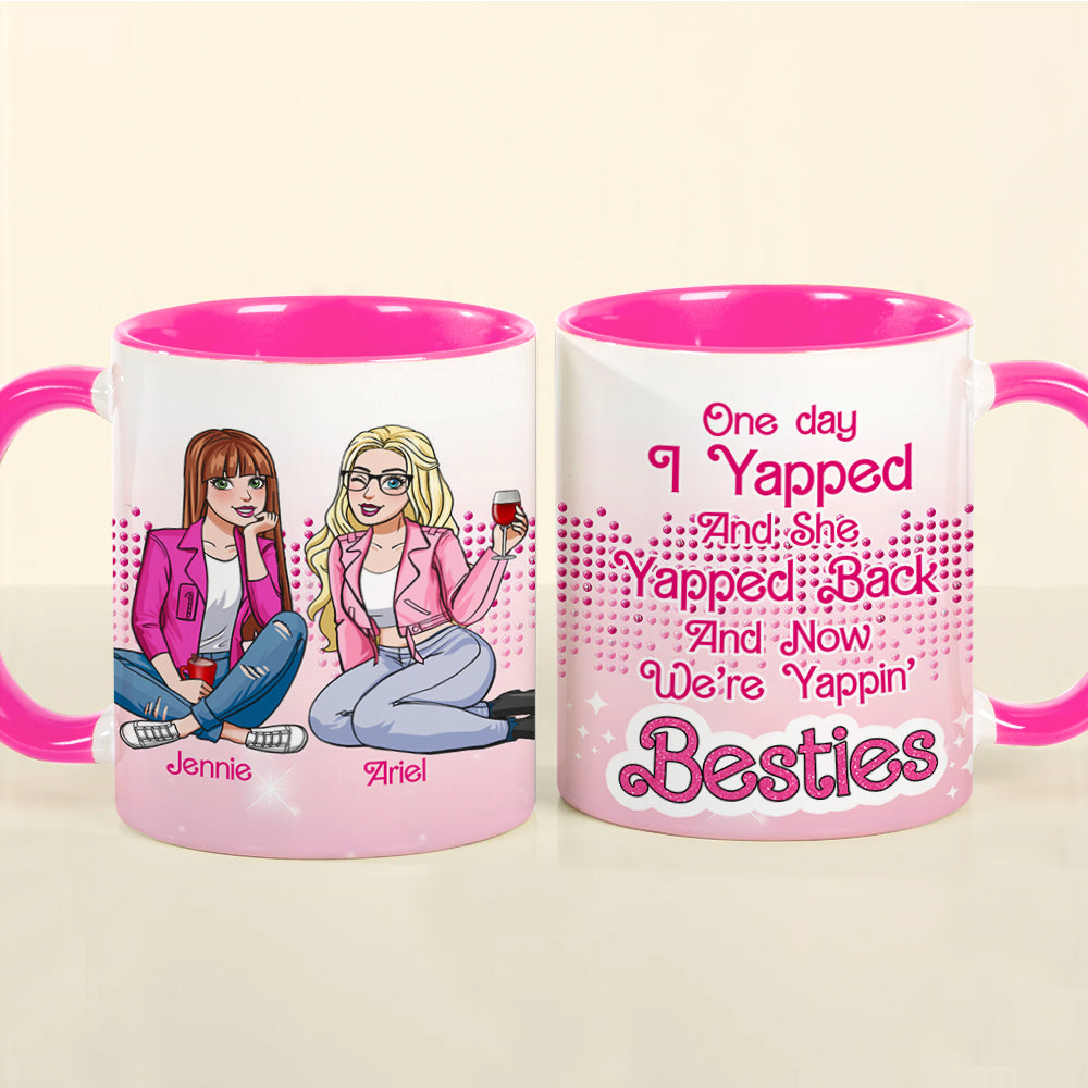 Personalized Gifts For Besties Accent Mug Yappin Besties 04XQLU021224HH