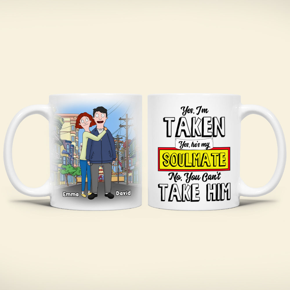 Personalized Gift For Couple White Coffee Mug My Soulmate 03OHLU110125HG