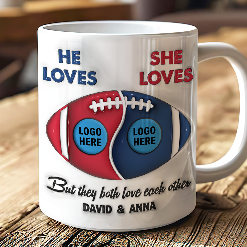 Personalized Gifts For American Football-loving Couple Coffee Mug 04hupu230125