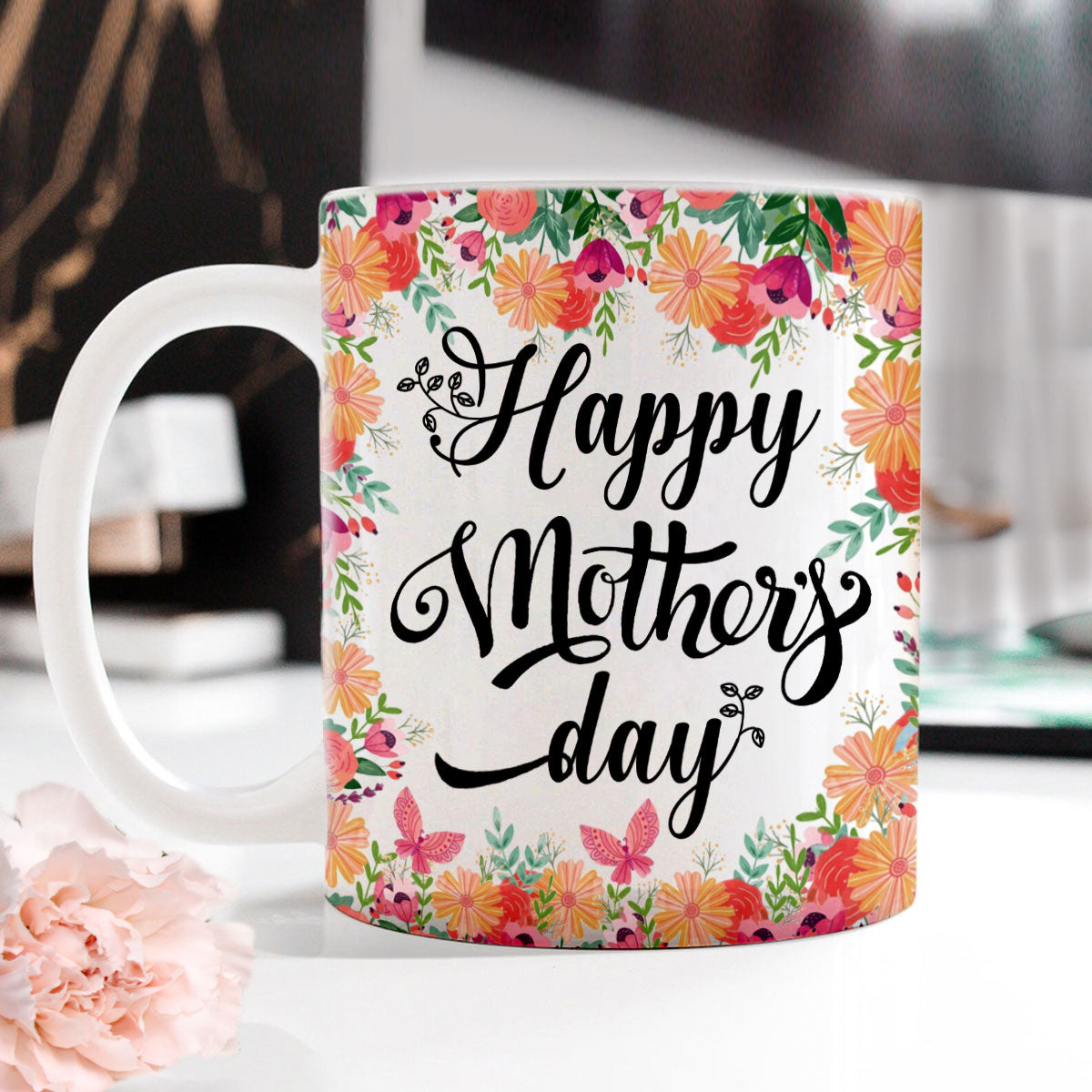 Happy Mother's Day Floral Gift For Mom Mug