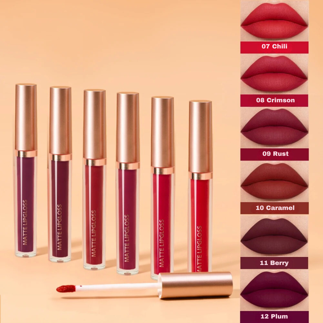 Matte Lip Gloss Ab Two Sets - Non-Staining Cup Mouth Red Lip Gloss