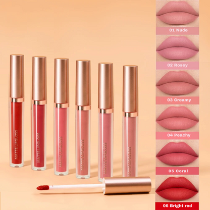 Matte Lip Gloss Ab Two Sets - Non-Staining Cup Mouth Red Lip Gloss