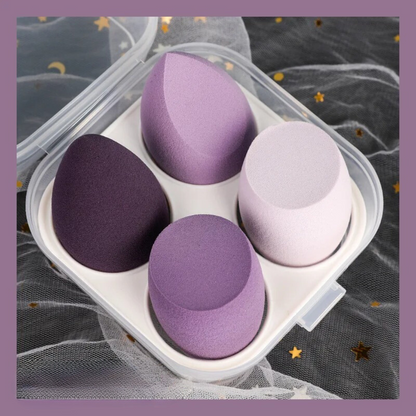 6Pcs Makeup Sponges Set - Blending Puffs For Foundation & Powder