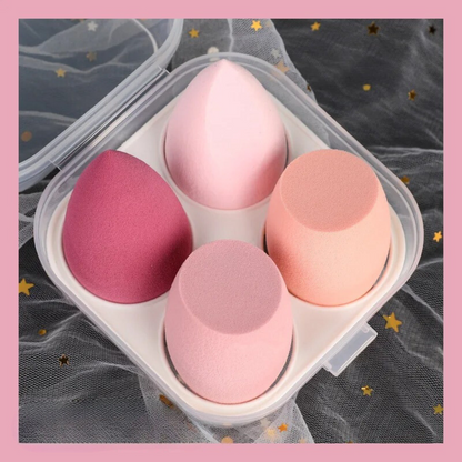6Pcs Makeup Sponges Set - Blending Puffs For Foundation & Powder