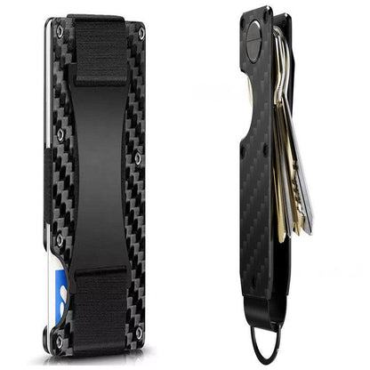 Carbon Fiber Wallet - Rfid Blocking Metal Card Holder