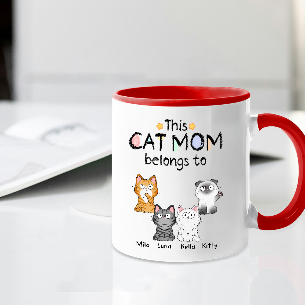 Personalized Cat Mum Mug Customizable Cat Design for Your Beloved Feline Family