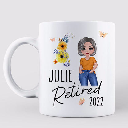Wise Woman Out Of Here Retirement Gift Personalized Mug