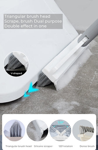 2 In 1 Cleaning Brush With Wiper