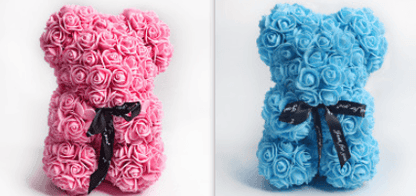 Valentine Foam Forever Rose Teddy Bear