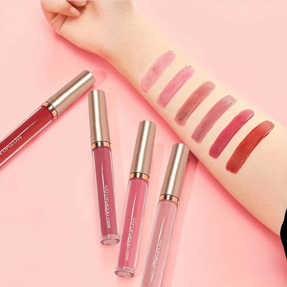 Matte Lip Gloss Ab Two Sets - Non-Staining Cup Mouth Red Lip Gloss