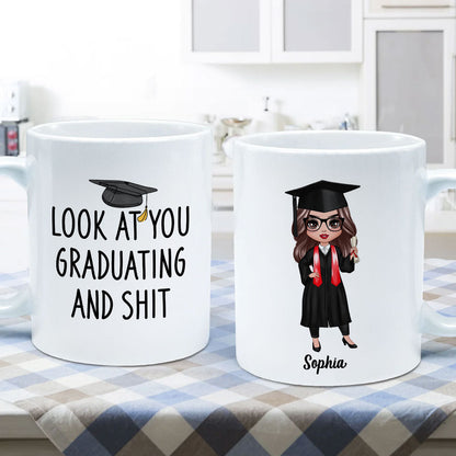 Look At You Graduating Funny Graduation Gift For Graduate Personalized Mug