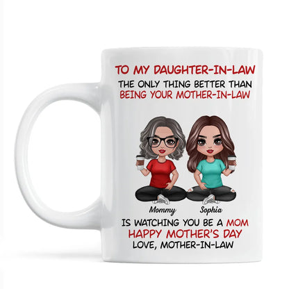 To My Daughter-In-Law Happy Mother's Day Personalized Mug, Custom Keychain, Plaque & More, Heartfelt Gift from Mother-in-Law