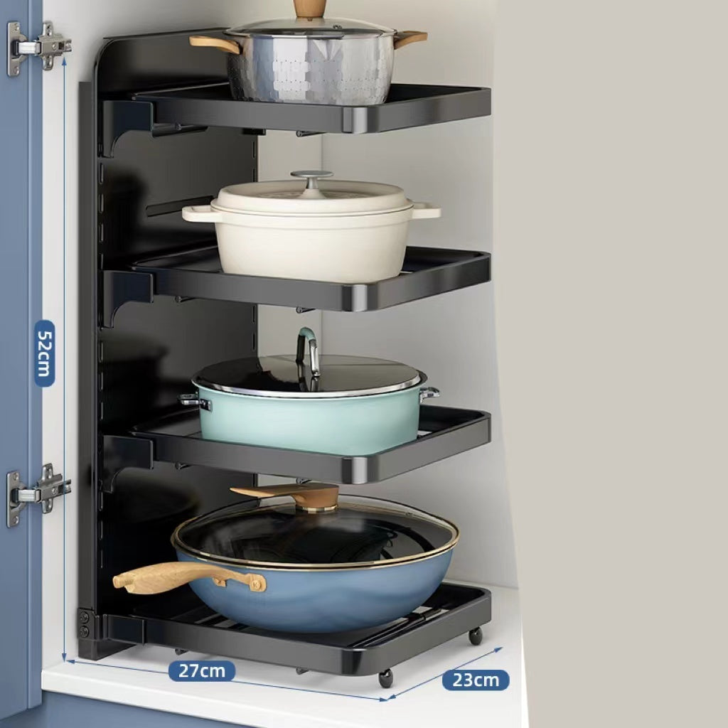 Multi-Layer Under Sink Kitchen Pot Rack