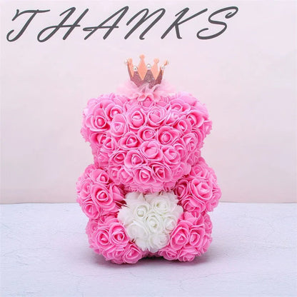 Valentine Foam Forever Rose Teddy Bear