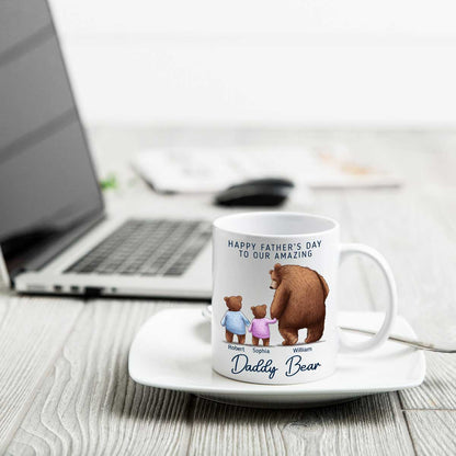 Happy Father's Day To Amazing Daddy Bear Personalized Mug