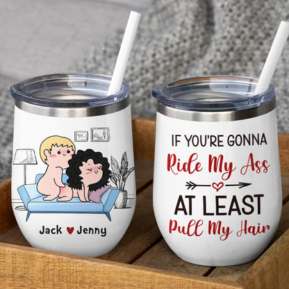 At Least Pull My Hair-Gift For Couple-Personalized Coffee Mug-Funny Couple Mug